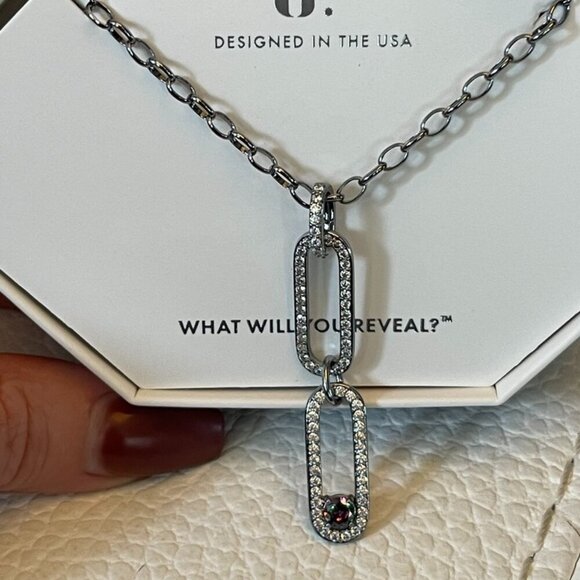 Bomb Party - June 2025 - Lab Created Alexandrite Necklace - Hematite Plating - Picture 4 of 4